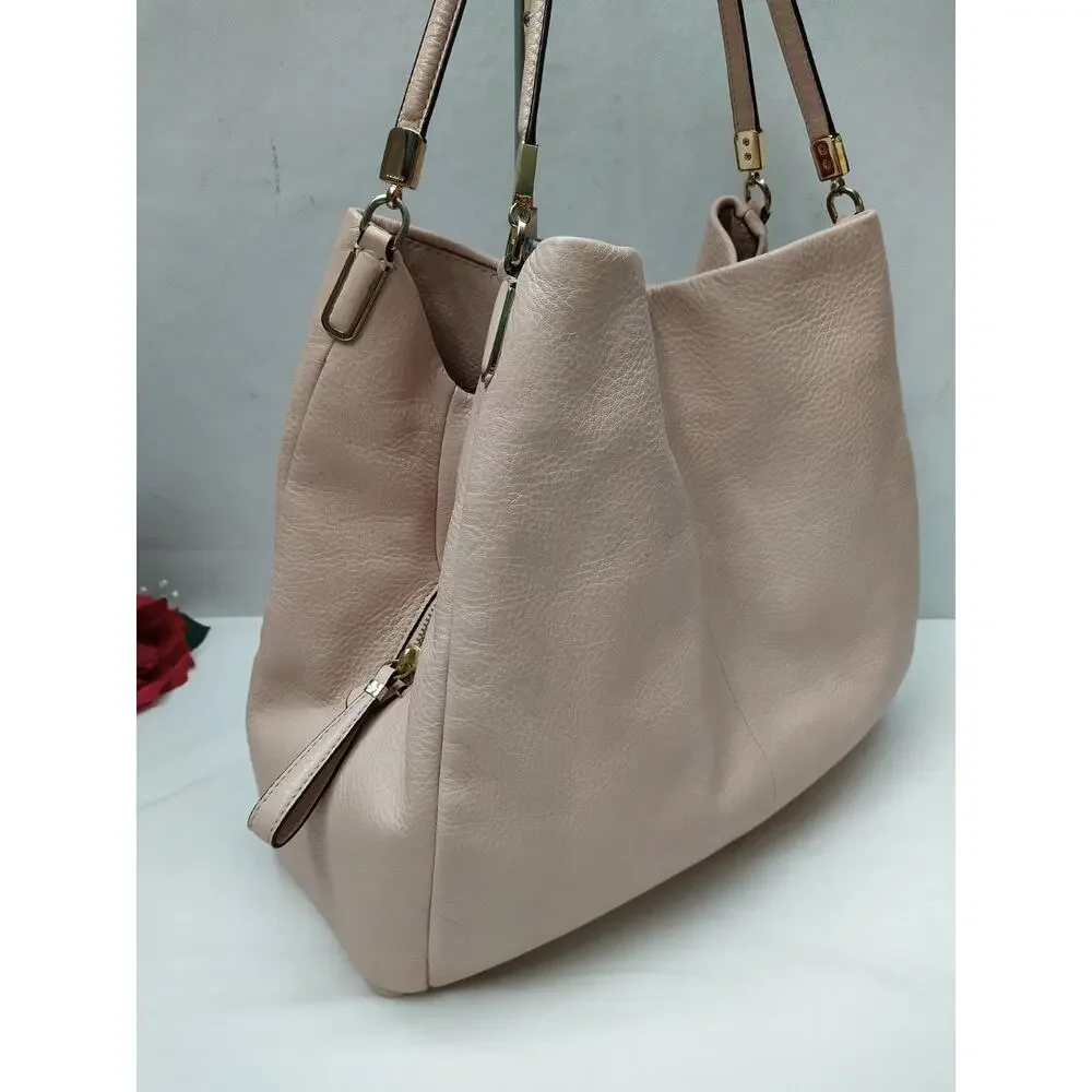 Coach Madison Phoebe Dust Pink Leather 3 Compartments Shoulder Bag - Picture 3 of 16
